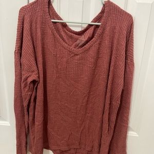 Rust Long Sleeve Waffle